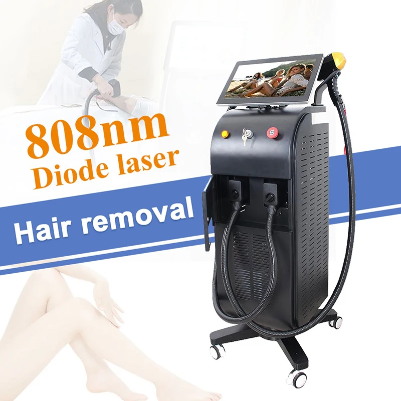 

2023 New CE 808nm Diode Laser Hair Removal 755+808+1064 laser hair removal machine for sale