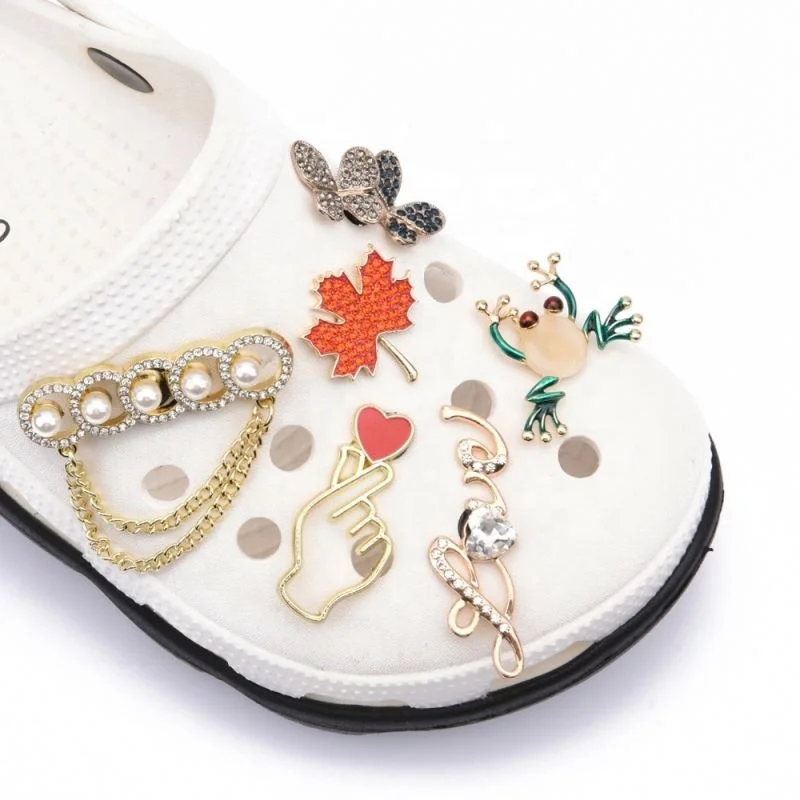 

HOT Sale Metal Designer Clog Shoes croc charms for Sandal Shoe Decoration Halloween Party Gift