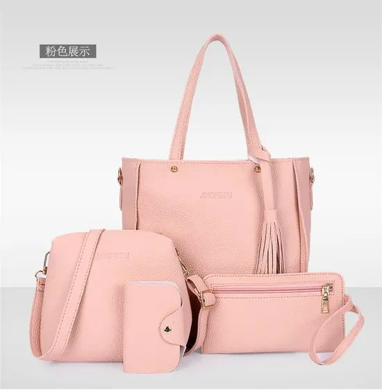 

Women's handbag 2024 new four sets of mother bag lychee grain crossbody bag shoulder handbag bag