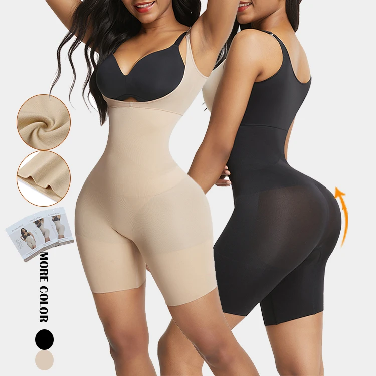 

Drop Ship Body Shaper Tummy Control Slimming Full Body Shapewear Bodysuit Shapewear For Women, As shown