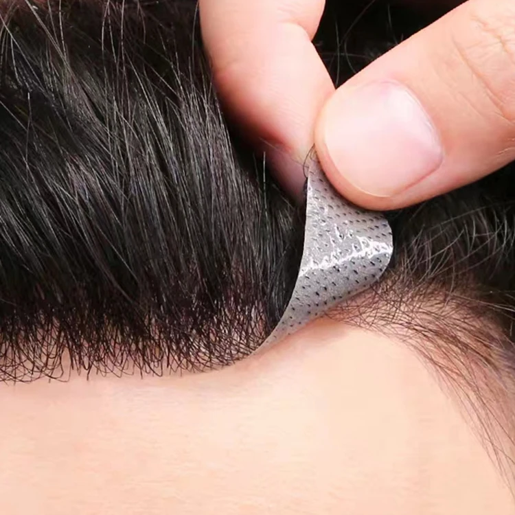 

hair super thin skin pu front hairline for men toupee hair patch pieces toupee