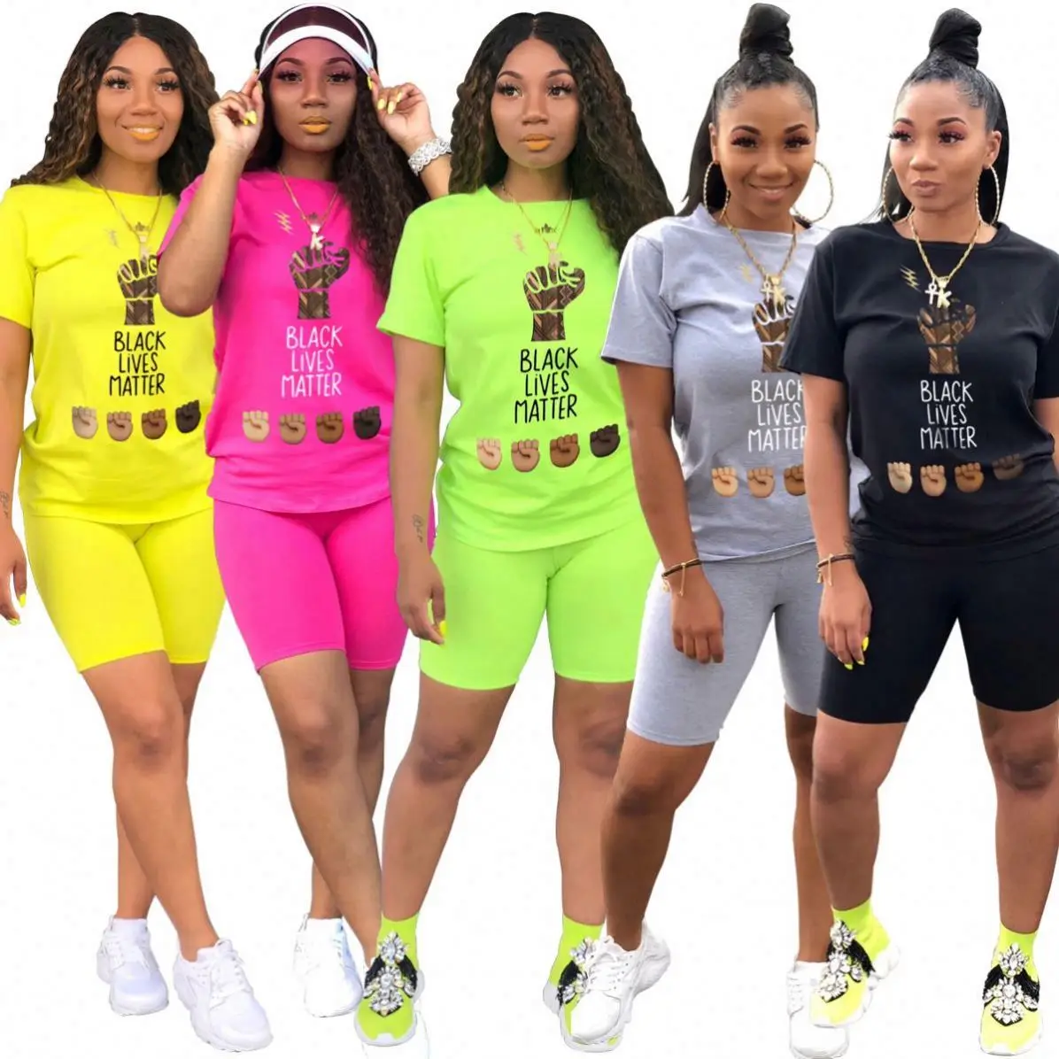 

Women casual short sleeve sport 2 piece set