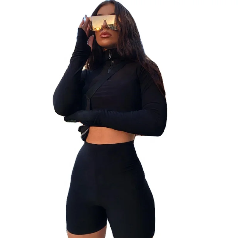 

ASSUN pure color women matching clothing sets ladies tight sweat clothes sets, Picture