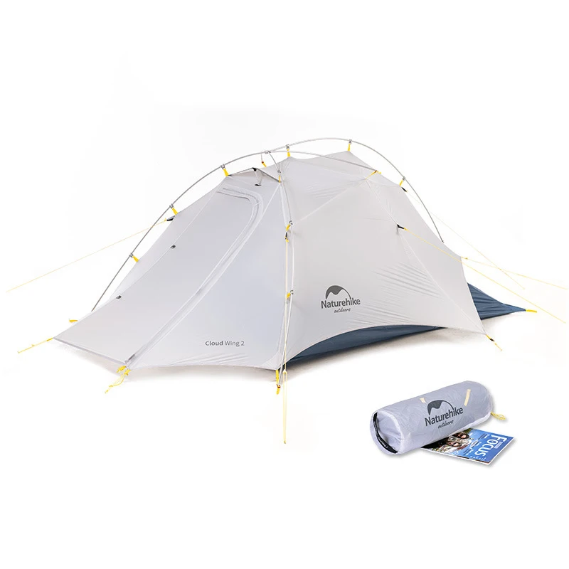 

Wings super light double 15d tent outdoor camping rain proof and sunscreen portable beach tent