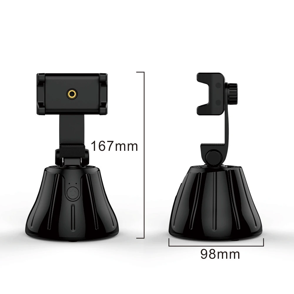 

New Arrival New Portable Smart Shooting Auto Face Ai Authomatic Genie Rotation 360 Object Tracking Cell Mobile Phone Holders