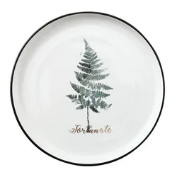Nordic simple Ceramic plate under glaze colored pottery 10 inch hotel steak Western plate wholesale customization