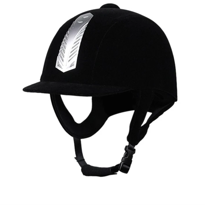 

Shanghai Safety Horse Riding Equestrian Helmet Wholesale Professional equestrian helmets are adjustable in size, Black