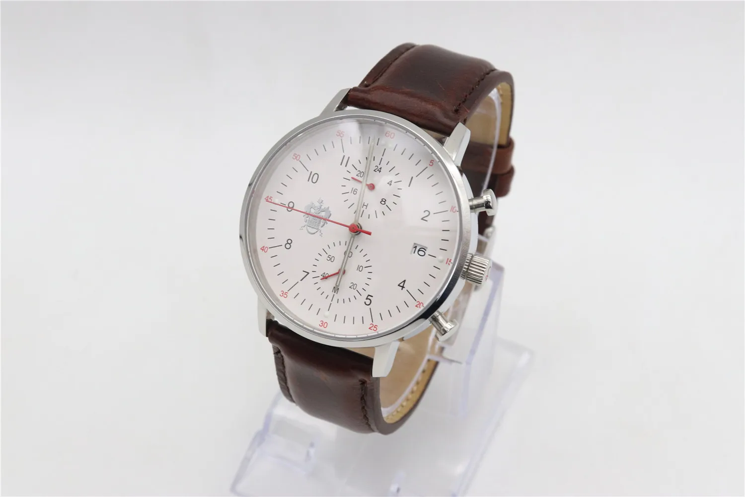 Intechangeable Mesh strap simple sapphire glass custom men chronograph wrist watch
