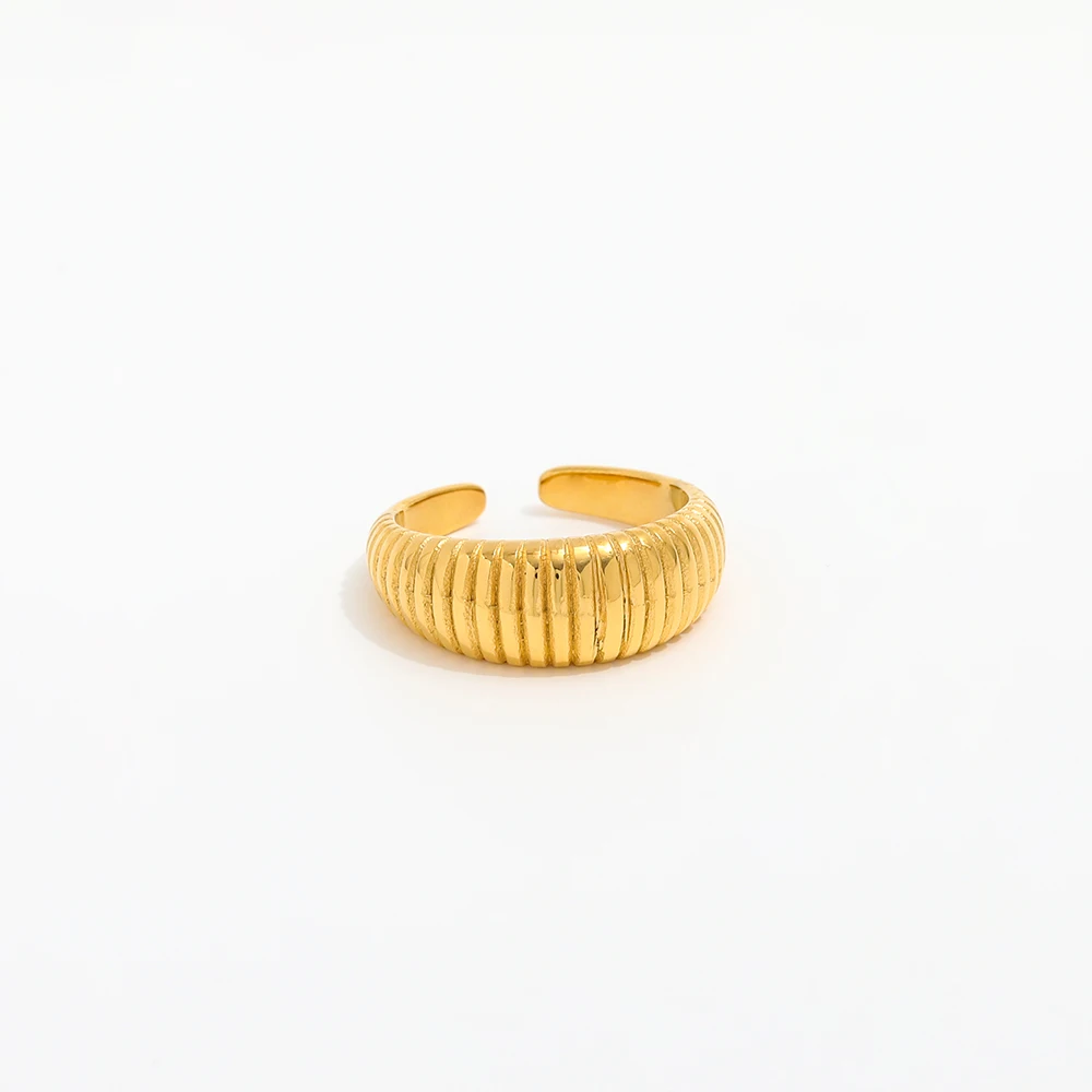 

18K Gold Color Stainless Steel Finger Rings for Women Stainless Steel Jewelry