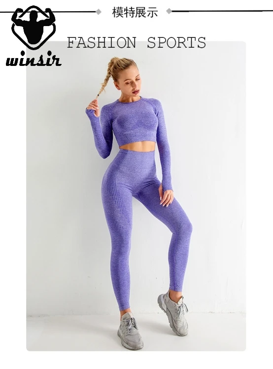 Vital-Conjunto de Yoga sin costuras para mujer Top corto de manga l.. Vital-Conjunto de Yoga sin costuras para mujer Top corto de manga l..