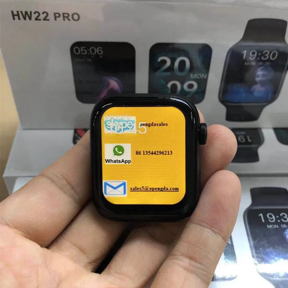 

2021 latest series 6 hw22 pro whach smart watch bt calling ,caling Siri ECG hear rate waterproof hw22 pro curved smart watch