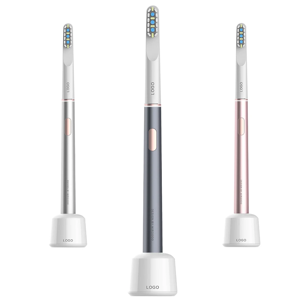 

LULA Premium Ultrasonic Electric Toothbrush Original Manufacturer Custom Design Rotating Rose Gold Toothbrush With Travel Case