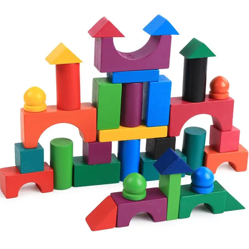 

1 Set Balance Blocks Colorful Wooden Educational Development Building Blocks Balance Stacking Blocks for Children Kids, Picture