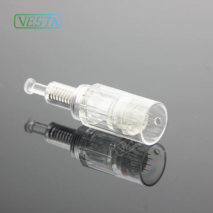 

Vesta sale factory price generically use microneedle Dr. Pen needles 1/3/5/7/9 pins spiral needles, White