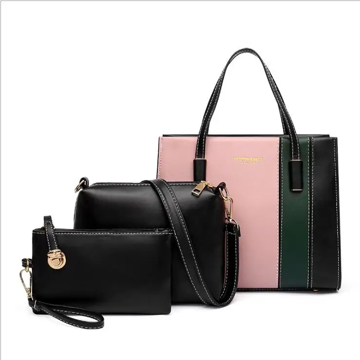 

2021 Fashion Manufacturer Custom Ladies Hand Bags New Women Leather Tote Handbags 4pcs set