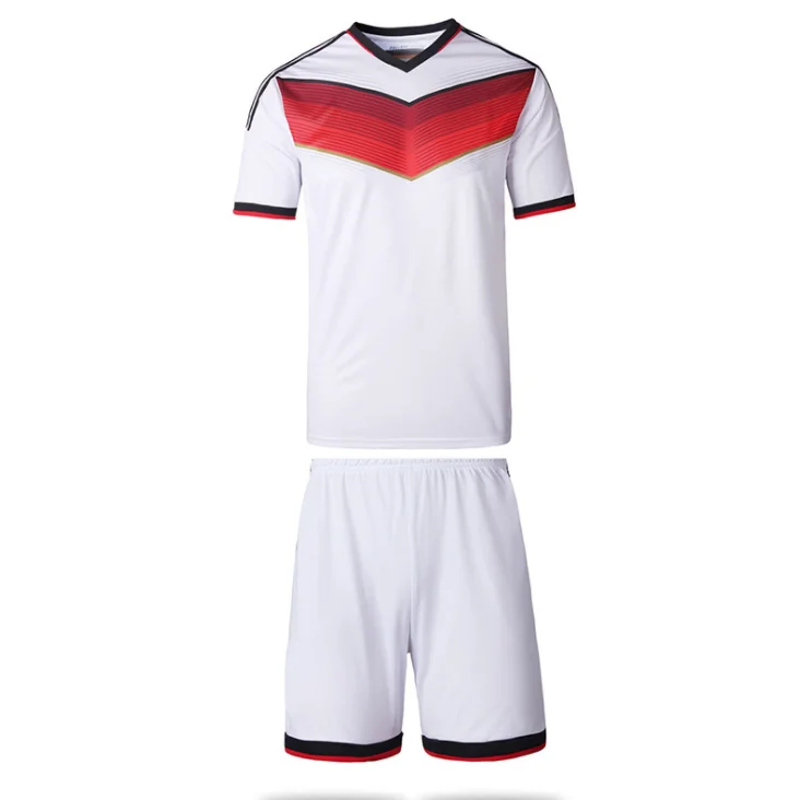 

hot sale womens soccer jersey uniforms set for ladies, White