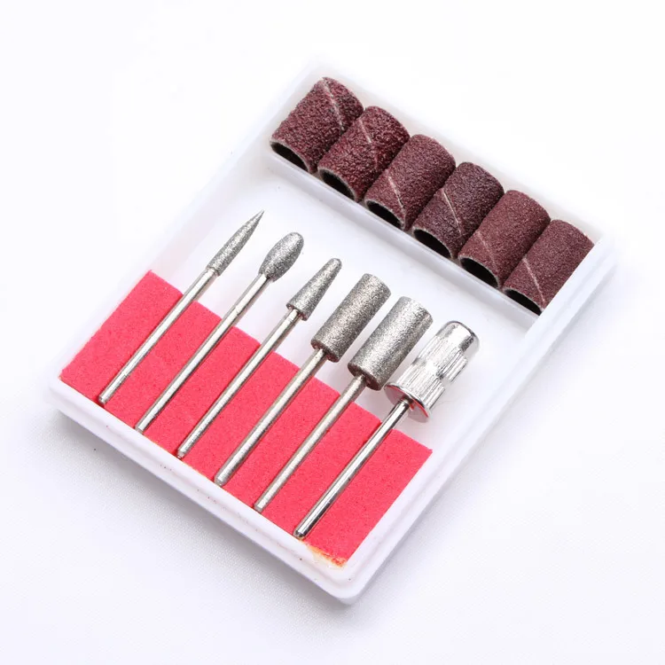

High quality 6pcs Electric Nail Drill Bit Sets with Sanding Bands, Picture