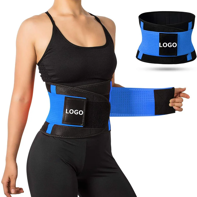 
Custom Logo Fitness Waist Trimmer Sweat Belt Slimming Tummy Band Weight Loss Waist Trainer for Women 