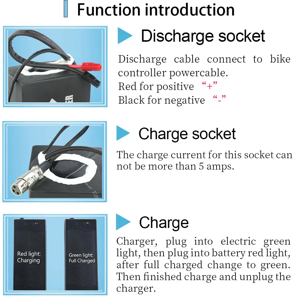 Customized lithium ion 18650 rechargeable 52v 20ah electric bike battery pack