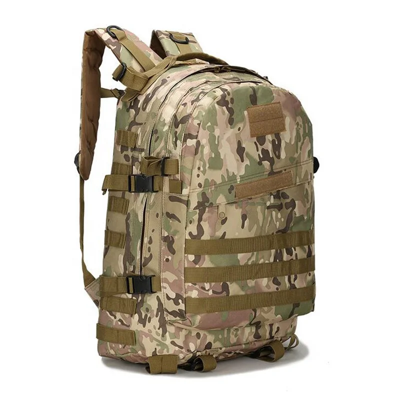 

Outdoor Sport Military Tactical Climbing Mountaineering Backpack Camping Hiking Trekking Canvas Camo Rucksack Travel Bag, Customized color