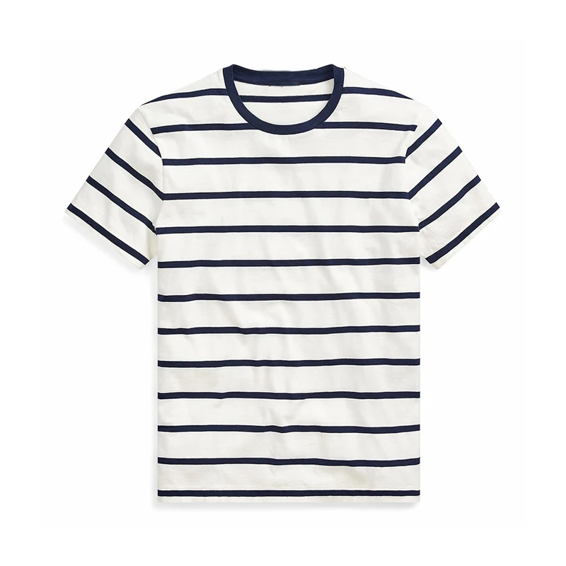 

Top quality best selling 100% cotton stripped men t shirt