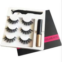 

New products magnetic lashes Best sell faux mink lashes with Waterproof magnetic eyeliner and eyelash
