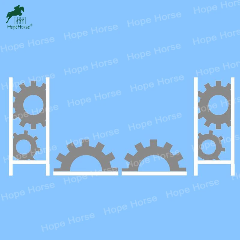 
Easy to Carry and Handle Horse Obstacle Show Jumping fence with different shape 