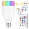 LED Wireless Bluetooth Light Bulb Speaker RGB Smart Music Bulb E27 Base with Remote Control