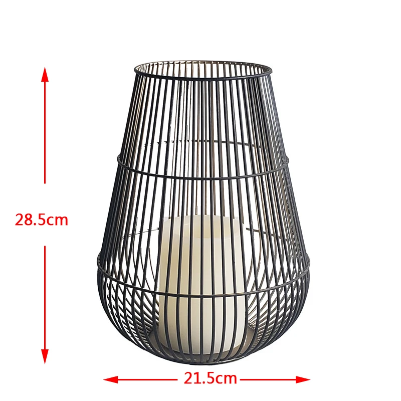 Black Metal Wire Led Decorative Tealight Candle Holder For Home Buy