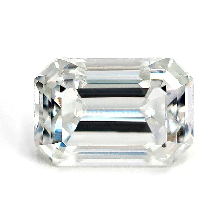 

Passing Diamond Tester White Emerald Cut Loose Moissanite Stone for Sale