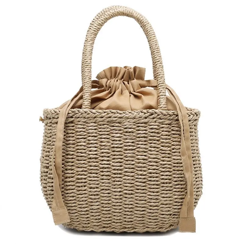

Spring and summer new woven female bag net red beach straw woven handbag