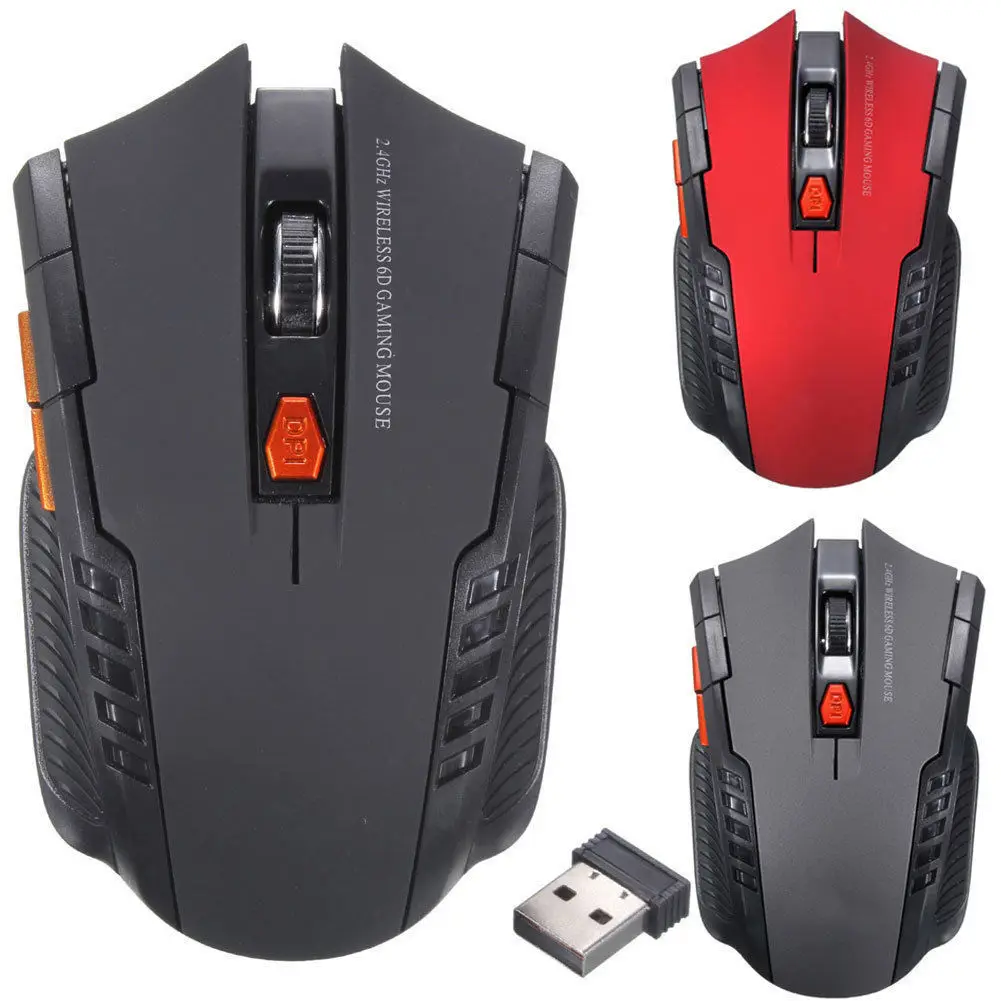 

Shenzhen Manufacture 2.4G USB Computer Gaming Mouse 6 Buttons 1600 DPI Custom Wireless Mouse