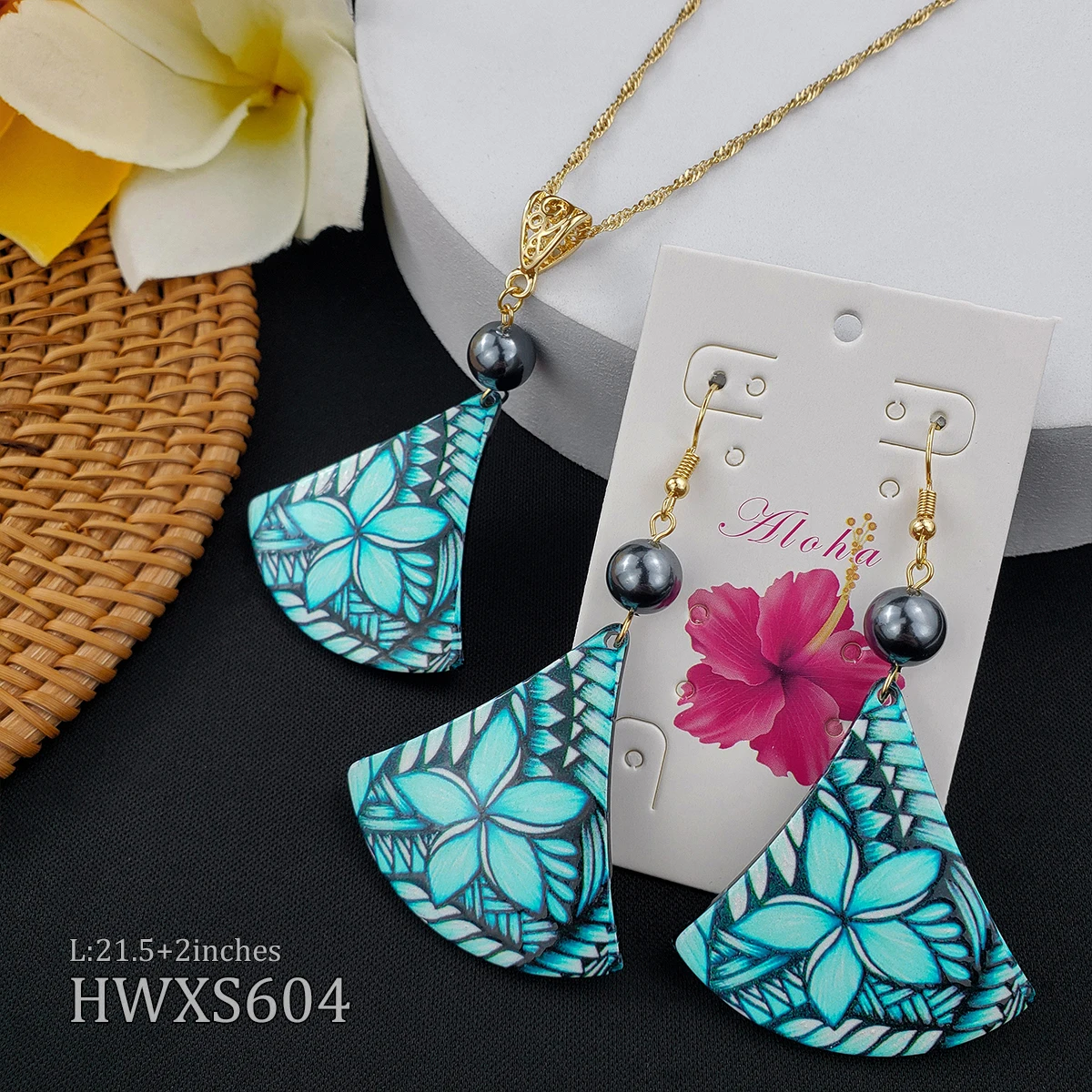 

Yiwu vinstyle jewelry necklace hawaiian set for women