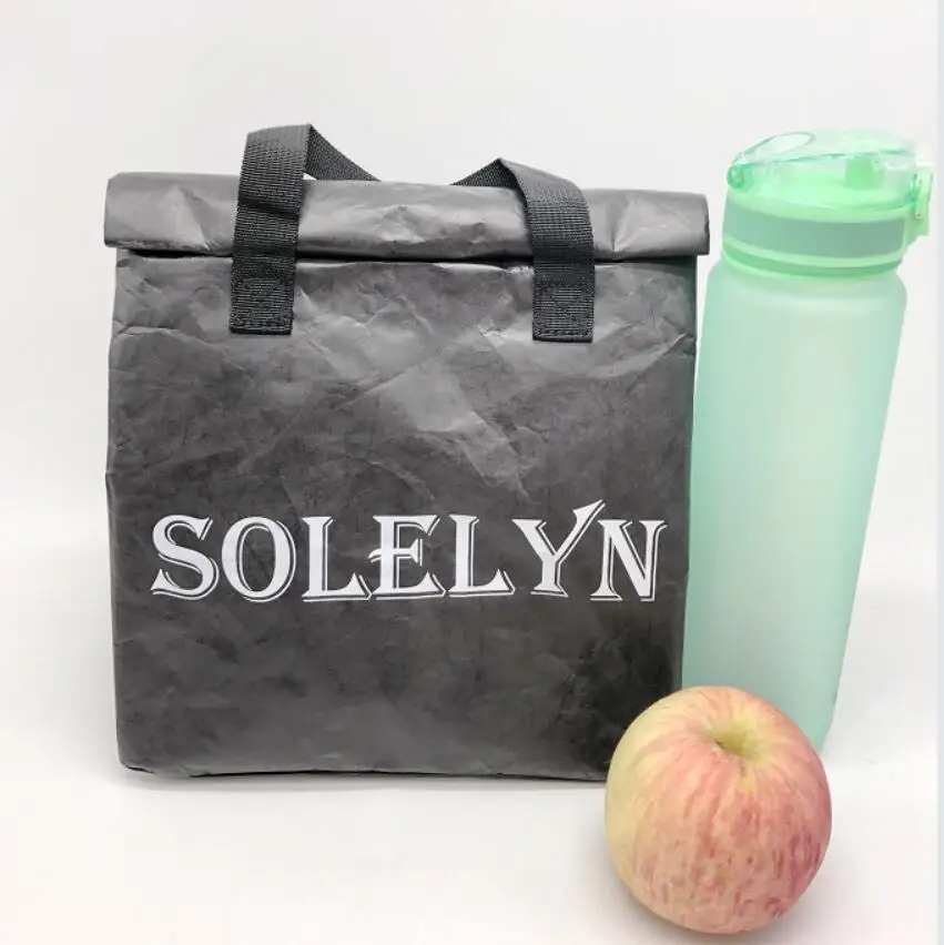 

Insulated Tyvek Paper Lunch Bag Large Waterproof Adult Lunch Tote Bag