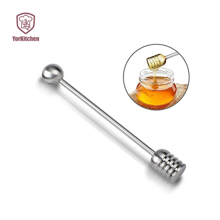 

Honey Dipper Stick Server Stainless Steel Honey Spoon