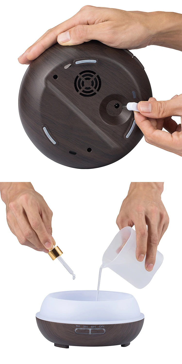 7 Colors LED Light Aroma Diffuser 300ML Aromatherapy Cool Mist Air Humidifier