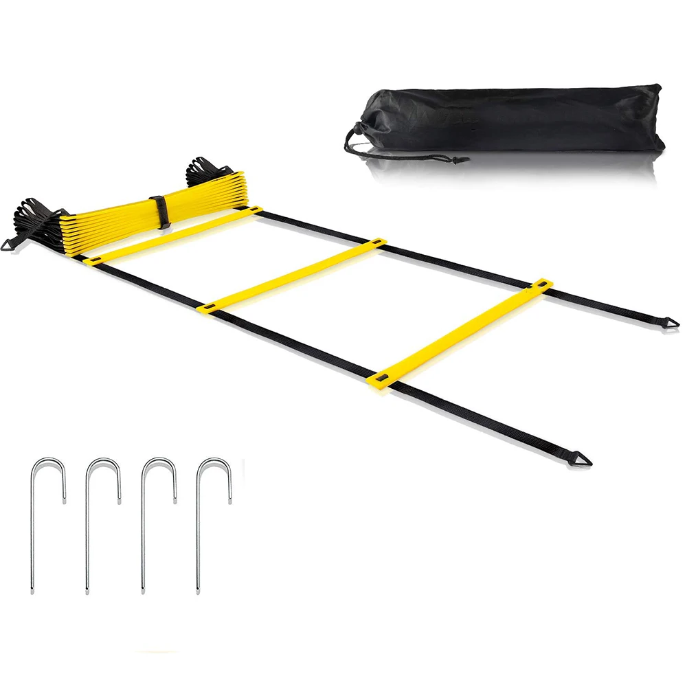 
ActEarlier custom Speed Agility Ladder with carry bag 11/ 12 rungs Speed ladder and Reaction ball, speed Jump rope 