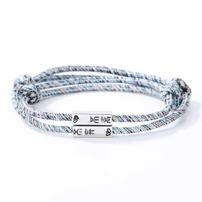 

2021 New Arrive Hot Sale Couple Magnet Bracelet Couples Bracelets for Valentines Day Gifts, Light blue