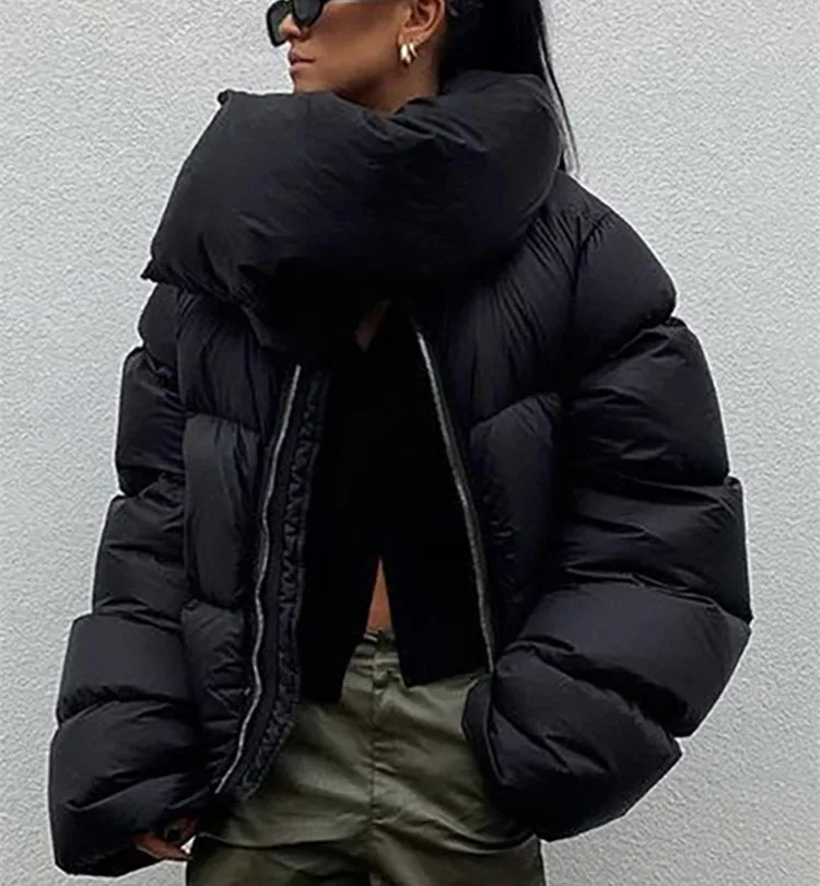 

Custom 2021 Fashion Style women's Puffer Jacket Wholesale Winter Jacket coat women, Blue
