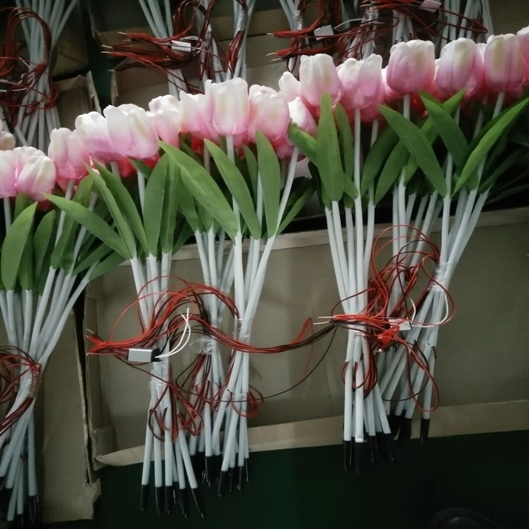 
Square landscape rose wheat ear flower sea light led outdoor waterproof wheat ear rose flower string holiday lighting 