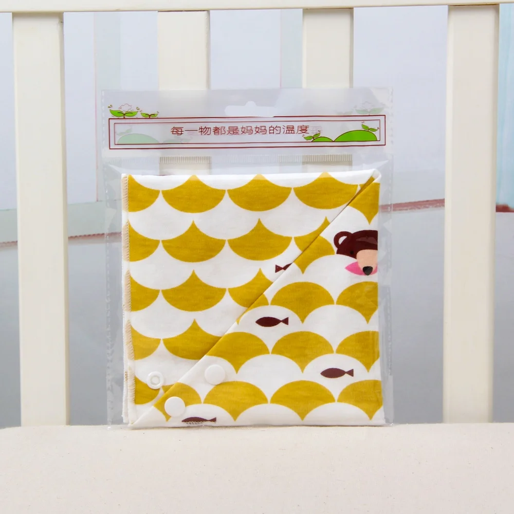 
POPOMI 2020 free sample wholesale high quality cotton bandana drool baby accessories bibs for drooling and teething 