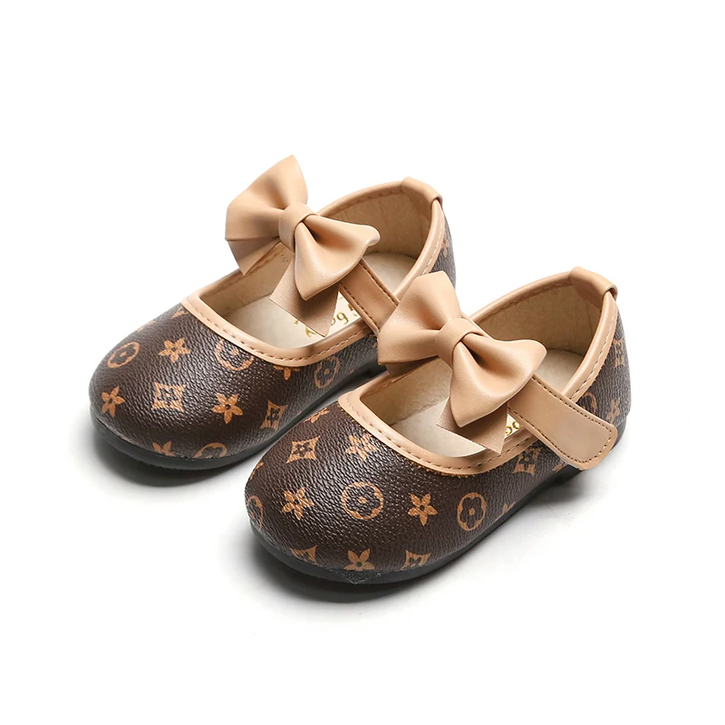 

Comfortable Flat Princess Shoes Child Soft Sole BowKnot Dress Girl Shoes
