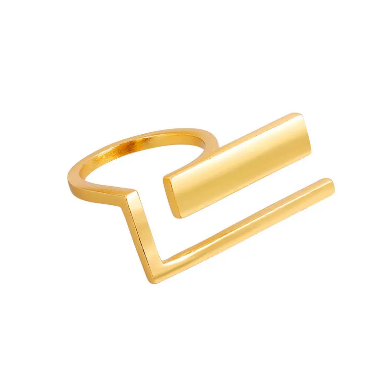 

Daidan Gold Plated Ring 18Kbar Luxury Fashion Minimalist Silver 925 Adjustable Rings