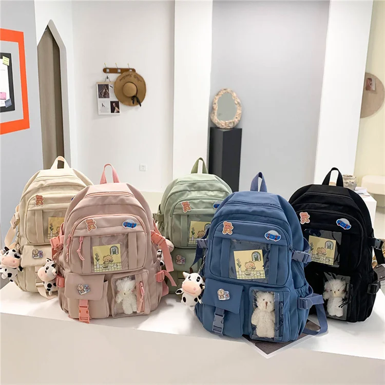 

Korean Backpack Chinese Cute Fancy Kawai School Bags For High School Teenage Girl