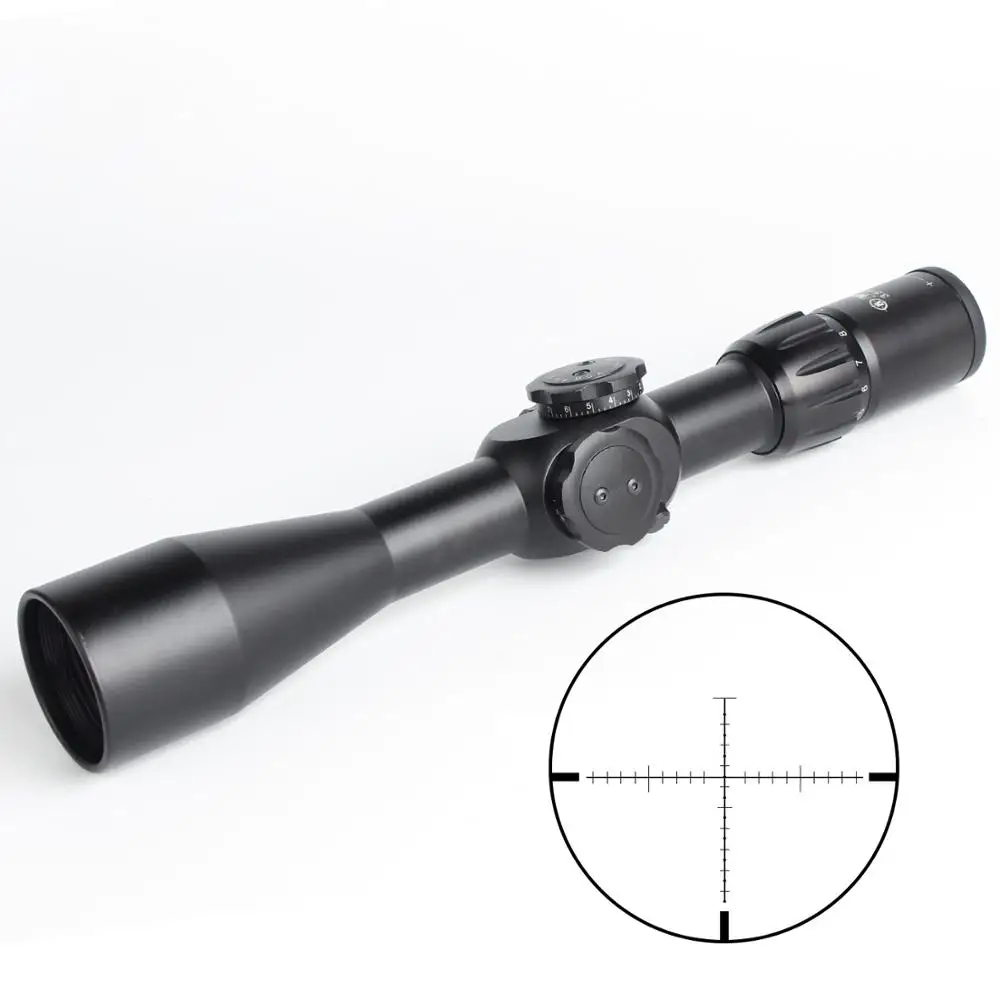 

Hunting Riflescope 3.5-10X44 FFP Scope With Red Dot First Focal Plane Optics Black Rifle Scope Sight