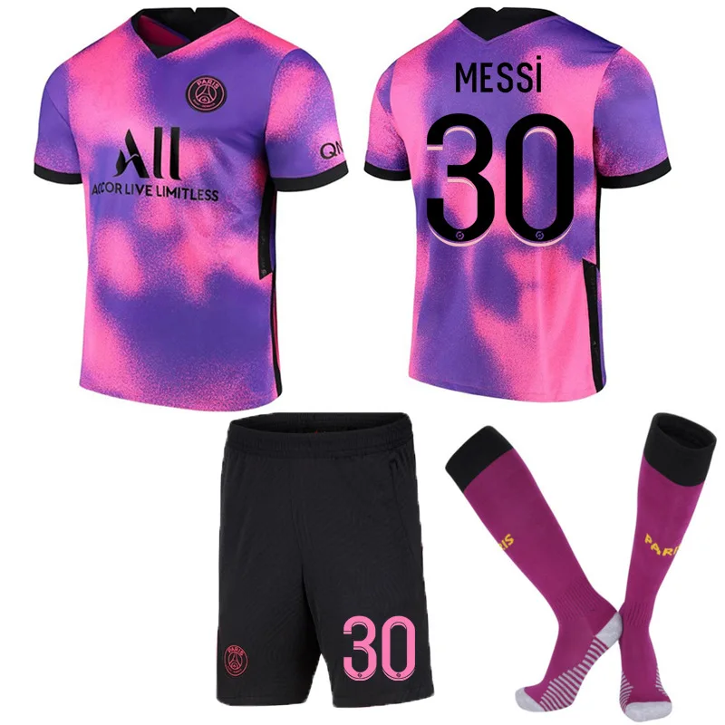 

Custom Paris Messi Jersey High Quality Football P S G New Season No. 30 Messi Jersey No. 10 Neymar No. 7 Mbapp Jersey