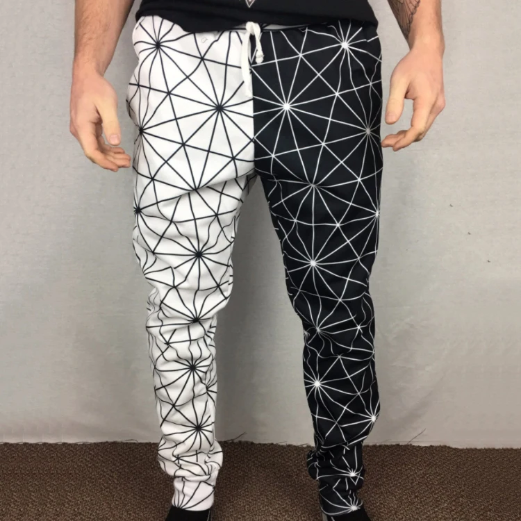 

2019 new Men Hot sale splice colour jogging pants Muscular man grid Breathable Comfortable Fitness trousers, Colors