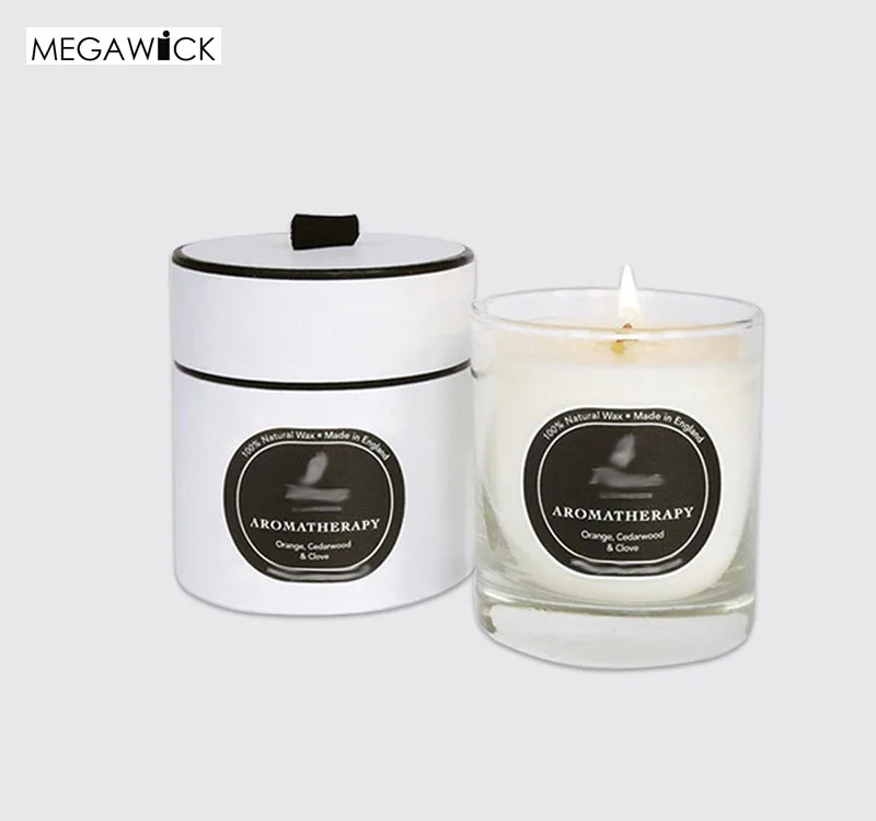 High Quality Matte Black Candle Holder With Black Square Gift Box For