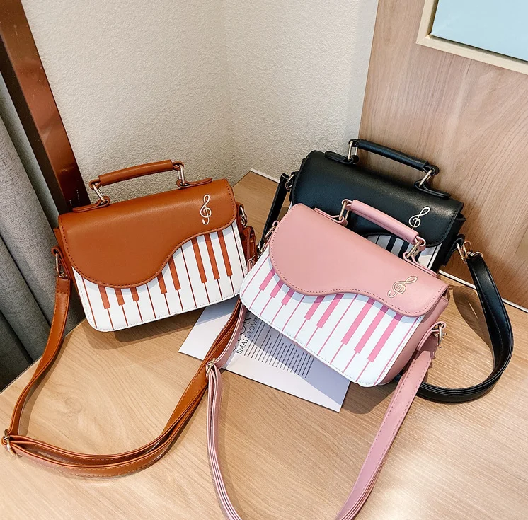 

Luxury Purses And Handbags For Women Contrast Embroidery Notes Cute Handbag Vendors Fashion Shoulder Handbag 2021