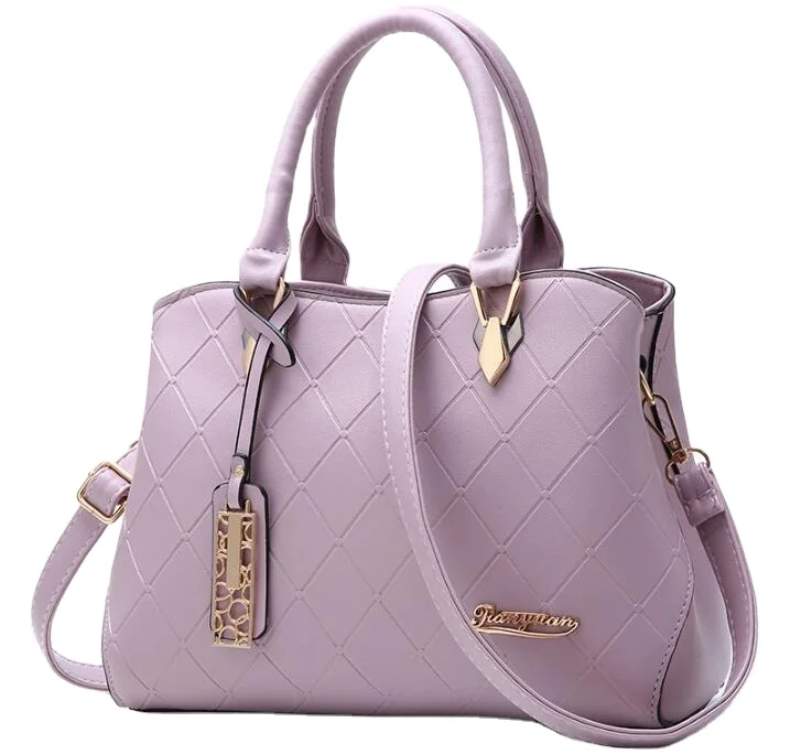 

Fashon Design pu hand bag with leather handle for women's bag Wholesale Best price reusable lady hand bag